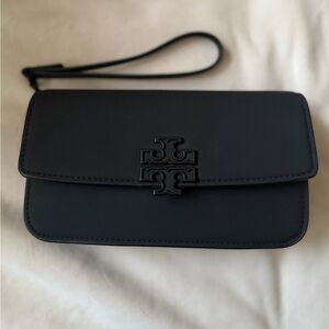 Tory Burch Britten Matte Chain Wallet / Crossbody Bag